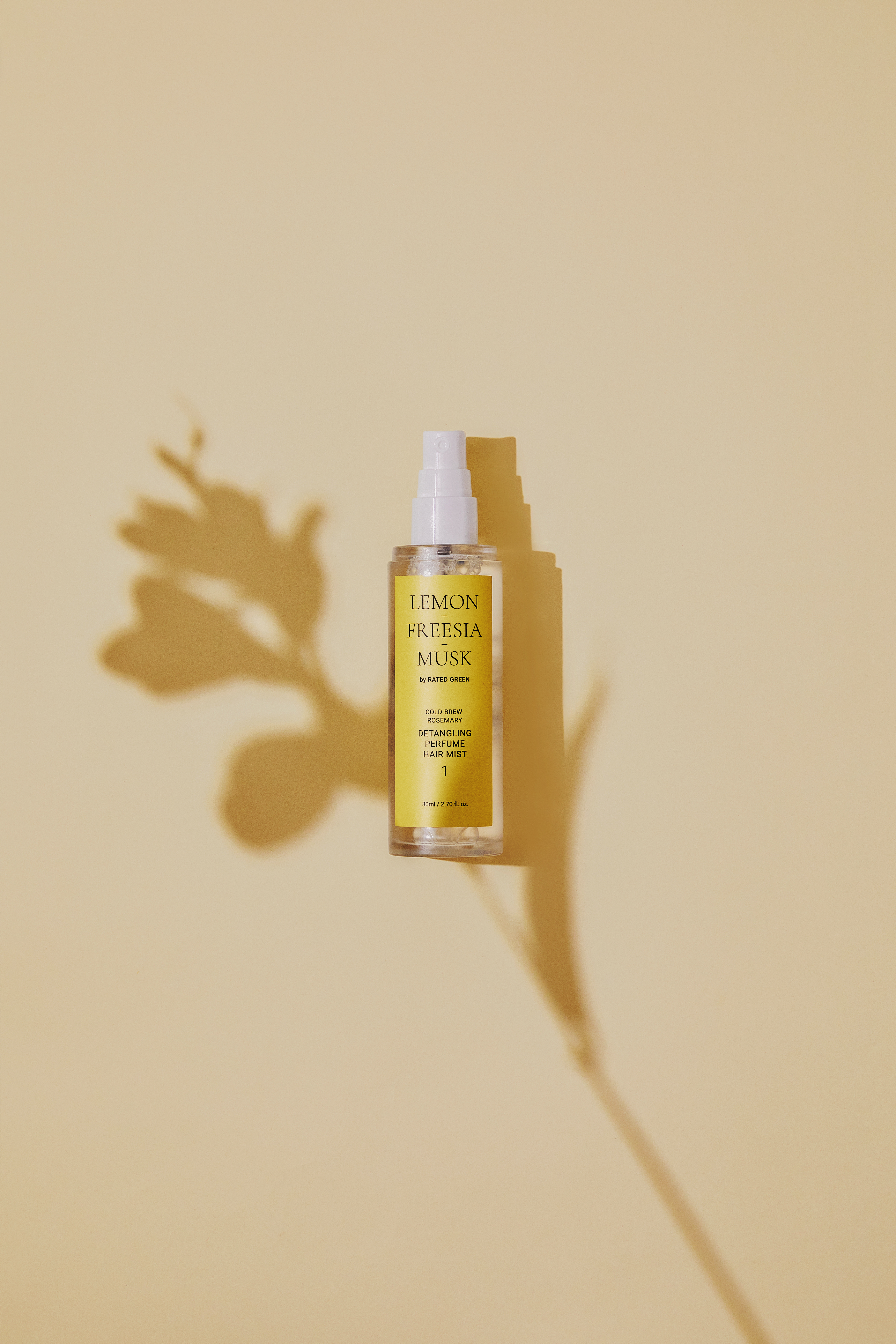 Парфумований міст для волосся з ароматом лимона, фрезії та мускусу Rated Green Detangling Perfume Hair Mist